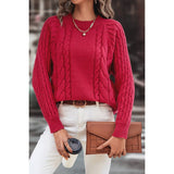 Cozy Cross Knit Sweater - MVTFASHION