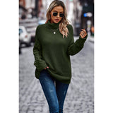 Cozy Cross Sleeve Roll Neck Sweater - MVTFASHION