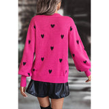 Cozy Heart Knit Sweater - MVTFASHION