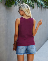 Cross V Neck Sleeveless Tank Top - Soft and Comfy - MVTFASHION