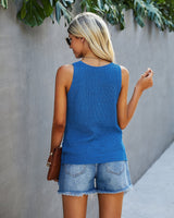 Cross V Neck Sleeveless Tank Top - Soft and Comfy - MVTFASHION