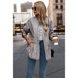 Elegant Button-Up Pocketed Jacket - MVTFASHION