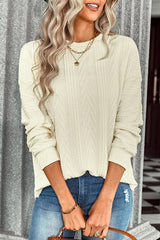 Elegant Crochet Knit Sweater - MVTFASHION