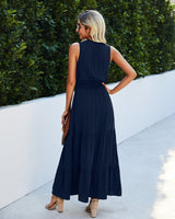 Elegant Ruffled Maxi Dress - MVTFASHION