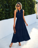 Elegant Ruffled Maxi Dress - MVTFASHION