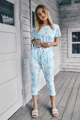 Enchanting Elegance: One-Shoulder Printed Jumpsuit - MVTFASHION