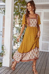 Floral Flare Maxi Dress - MVTFASHION