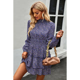 Floral Ruffle Layered Dress - MVTFASHION