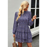 Floral Ruffle Layered Dress - MVTFASHION