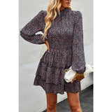 Floral Ruffle Layered Dress - MVTFASHION