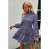 Floral Ruffle Layered Dress - MVTFASHION