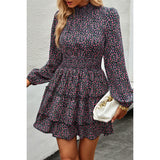 Floral Ruffle Layered Dress - MVTFASHION