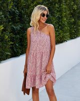 Floral Ruffle Off-Shoulder Dress - MVTFASHION