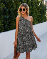 Floral Ruffle Off-Shoulder Dress - MVTFASHION