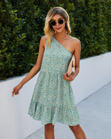 Floral Ruffle Off-Shoulder Dress - MVTFASHION