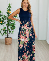 Floral Lace Maxi Dress - MVTFASHION