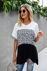 Leopard Print Casual Tee - MVTFASHION