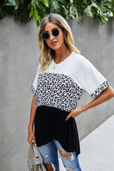 Leopard Print Casual Tee - MVTFASHION