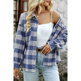 Plaid Comfort Button-Up Shirt - MVTFASHION