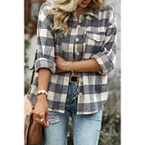 Plaid Comfort Button-Up Shirt - MVTFASHION