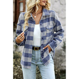 Plaid Comfort Button-Up Shirt - MVTFASHION