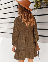 Polka Dot V Neck Dress: Chic and Comfortable - MVTFASHION