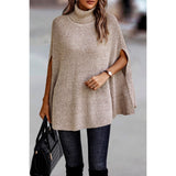 Roll Neck Knit Solid Lose Fit - MVTFASHION