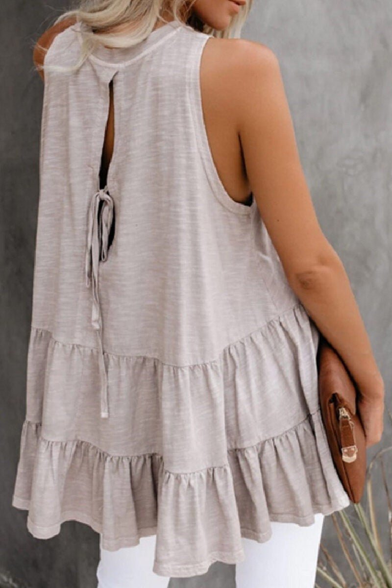 Romantic Ruffle Tank - MVTFASHION.COM