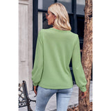 Round Neck Knit Classic Solid Loose Fit Top - MVTFASHION.COM