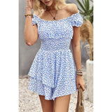 Whimsical Wildcat Flutter Sleeve Romper - MVTFASHION.COM