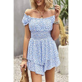 Whimsical Wildcat Flutter Sleeve Romper - MVTFASHION.COM