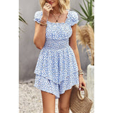 Whimsical Wildcat Flutter Sleeve Romper - MVTFASHION.COM