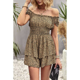 Whimsical Wildcat Flutter Sleeve Romper - MVTFASHION.COM