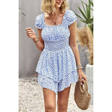 Whimsical Wildcat Flutter Sleeve Romper - MVTFASHION.COM