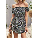 Whimsical Wildcat Flutter Sleeve Romper - MVTFASHION.COM