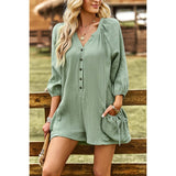 Whispering Breeze Linen Romper - MVTFASHION.COM