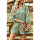 Whispering Breeze Linen Romper - MVTFASHION.COM