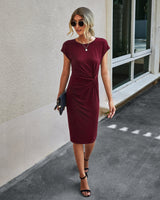 Wrap Me Up Midi Dress - MVTFASHION